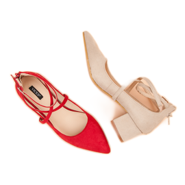 Décolleté VICES in pelle scamosciata marrone 1