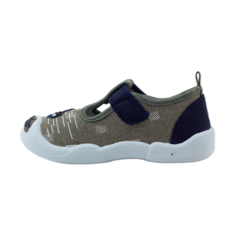 Sneakers da bambino American Club grigie con velcro 105/2018 grigio blu navy 2