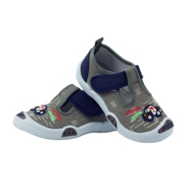 Sneakers da bambino American Club grigie con velcro 105/2018 grigio blu navy 3