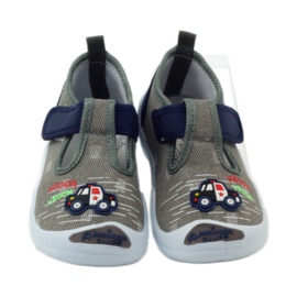Sneakers da bambino American Club grigie con velcro 105/2018 grigio blu navy 4