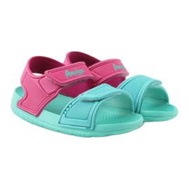 Sandali da bambino per acqua American Club menta rosa verde 4