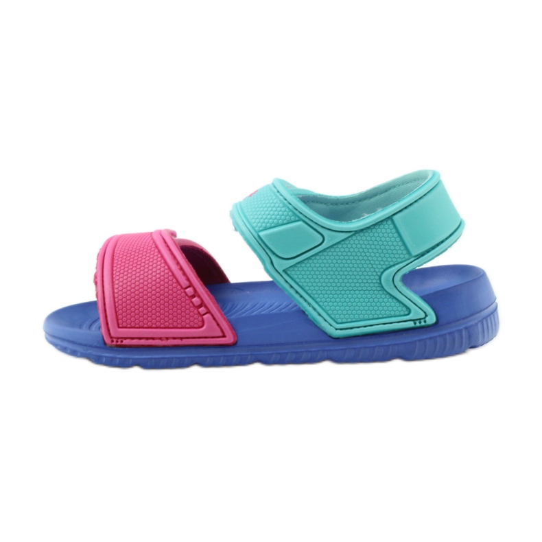 Sandali da bambino blu American Club per acqua 6631 verde rosa 2