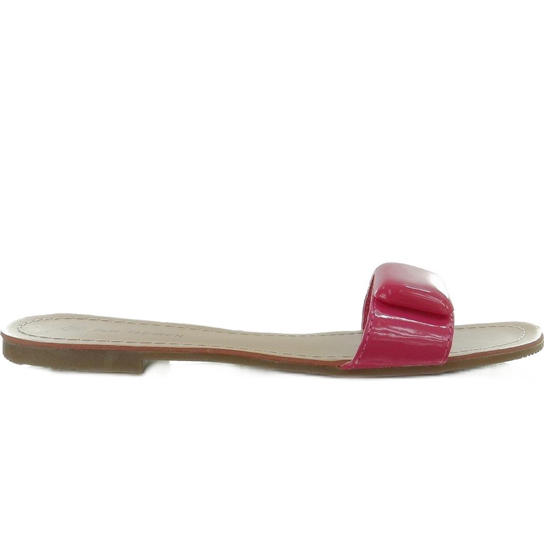 Ciabatte con cinturino 8293-60 Rosa fucsia 1