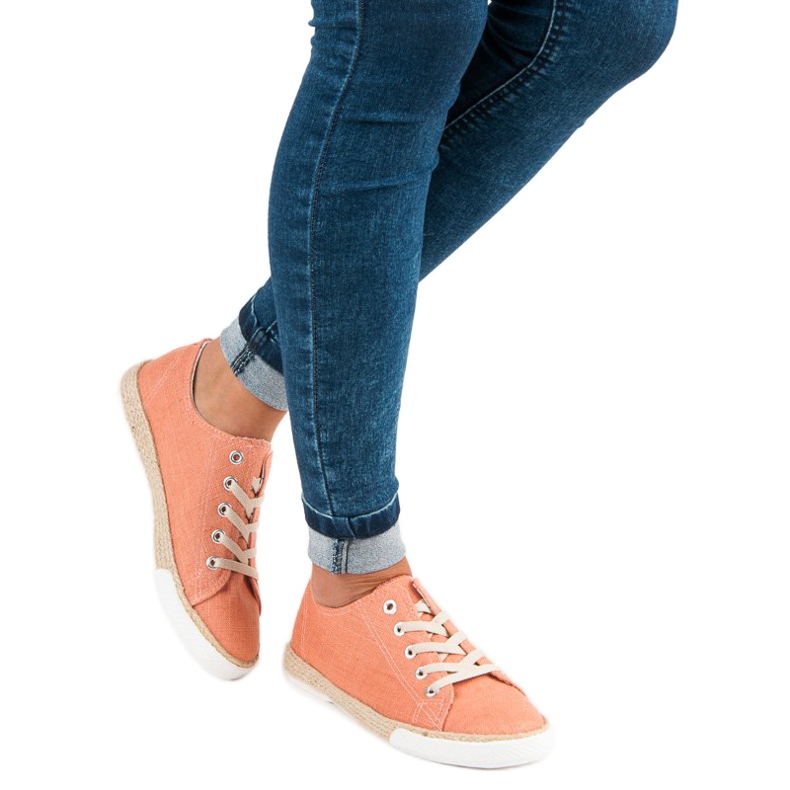 Kylie Espadrillas stringate arancia 2