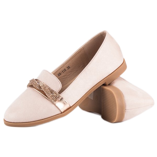 Bestelle Scarpe in camoscio con cristalli rosa 2