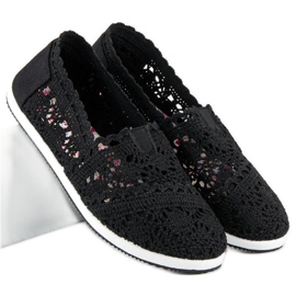 Ballerine in pizzo nero 1