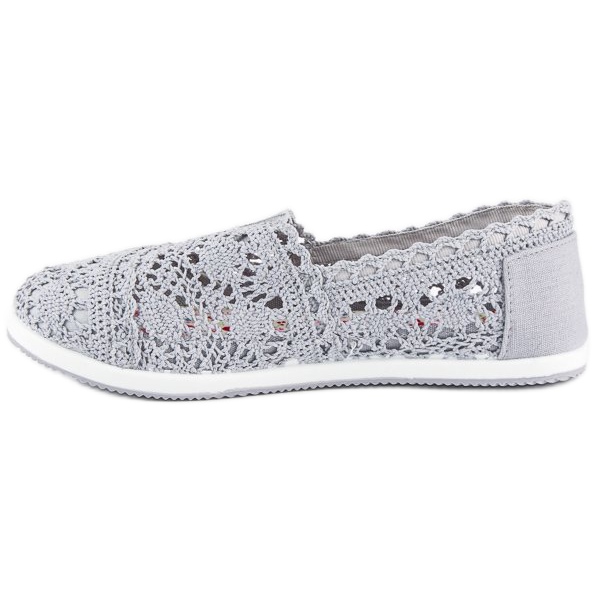 Ballerine in pizzo grigio 1
