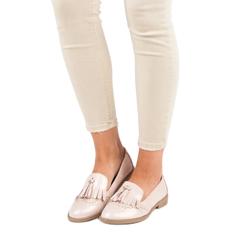 Bestelle Mocassini eleganti da donna rosa 2