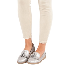 Bestelle Mocassini eleganti da donna grigio 1