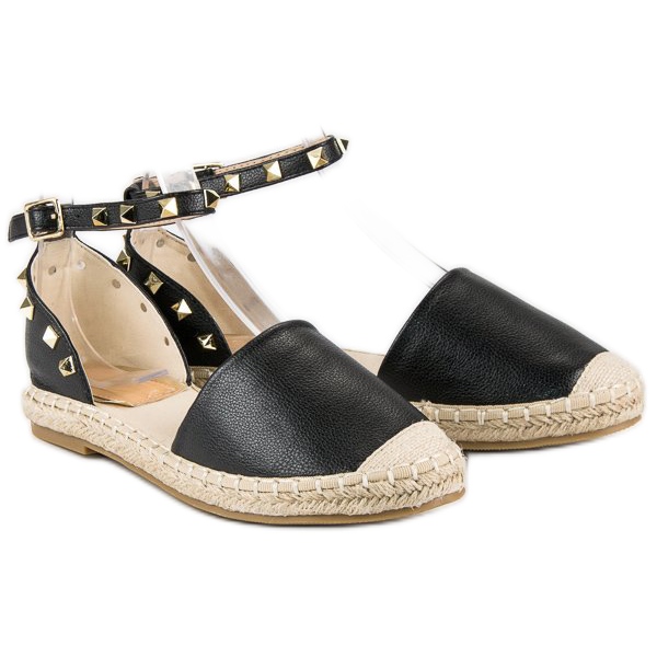 Sandali espadrillas rock nero 1