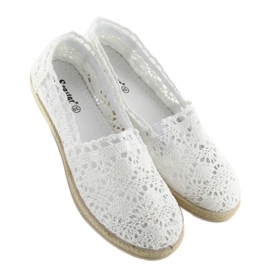 Espadrillas in pizzo bianco JX57P bianco 2