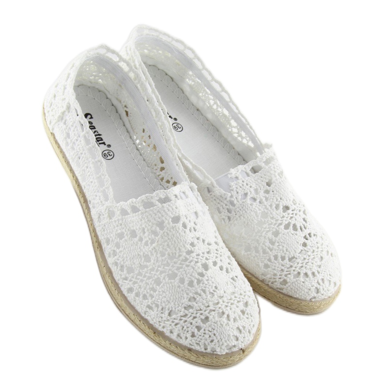 Espadrillas in pizzo bianco JX57P bianco bianca 2