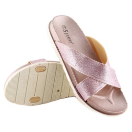 Rosa Ciabatte rosa da donna CK47P champagne 1