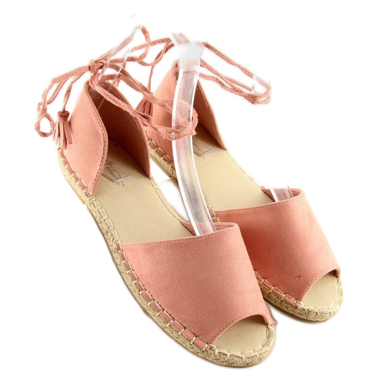 Espadrillas open toe rosa Z-17 rosa 2