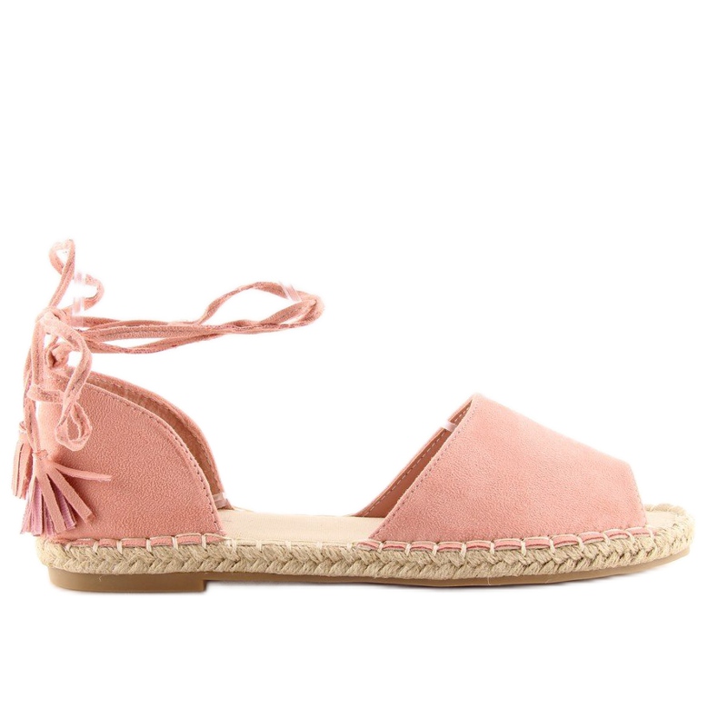 Espadrillas open toe rosa Z-17 rosa 1