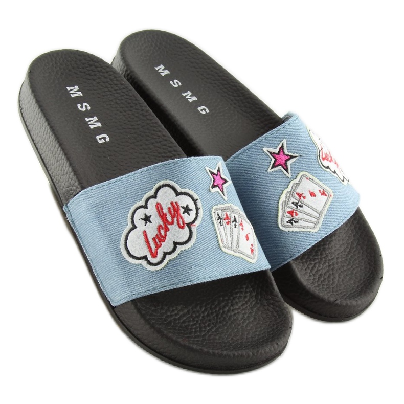 Ciabatte in denim blu ZY-1205 L.BLUE 1