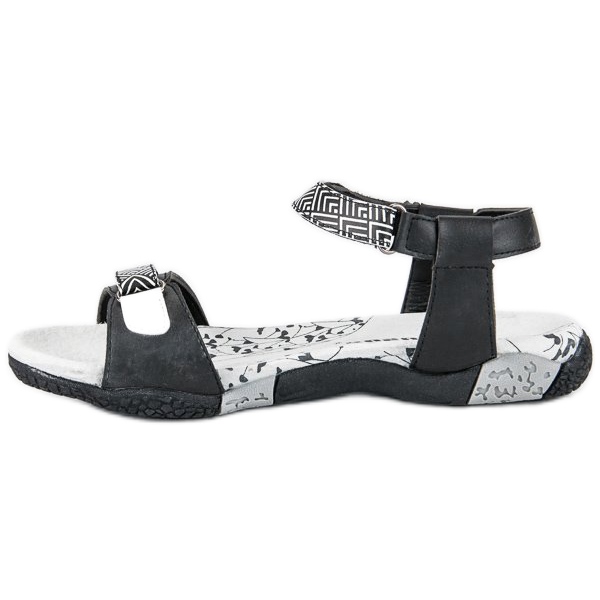 Hasby Sandali Piatti Con Velcro nero 1