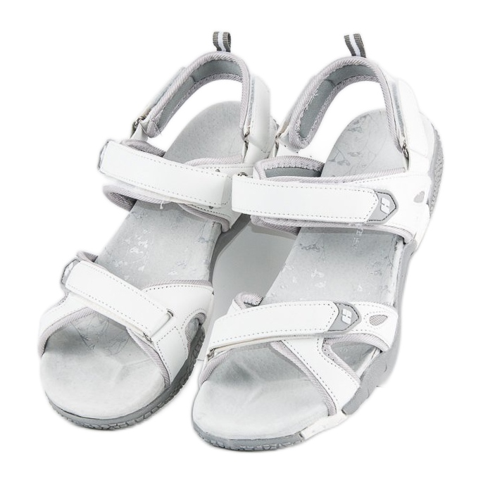 Hasby Sandali da donna con velcro bianco 1