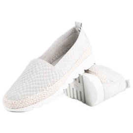 Filippo Espadrillas slip-on in pelle grigio 1