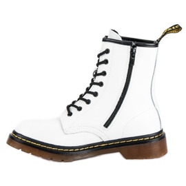 McKey Stivali in pelle bianca bianco 1