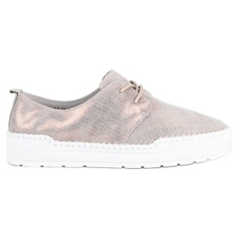 Filippo Scarpe in pelle allacciate grigio 1