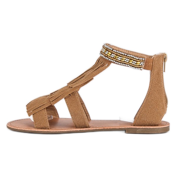 Evento Sandali boho marroni marrone 1