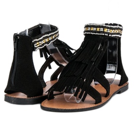 Evento Sandali Boho Neri nero 2