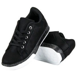 Sneakers sportive con allacciatura nera nero 2