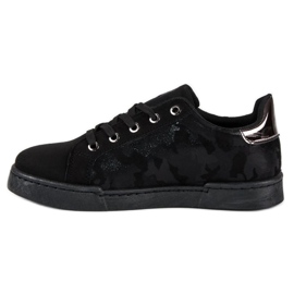 Sneakers nere con rilegatura nero 1