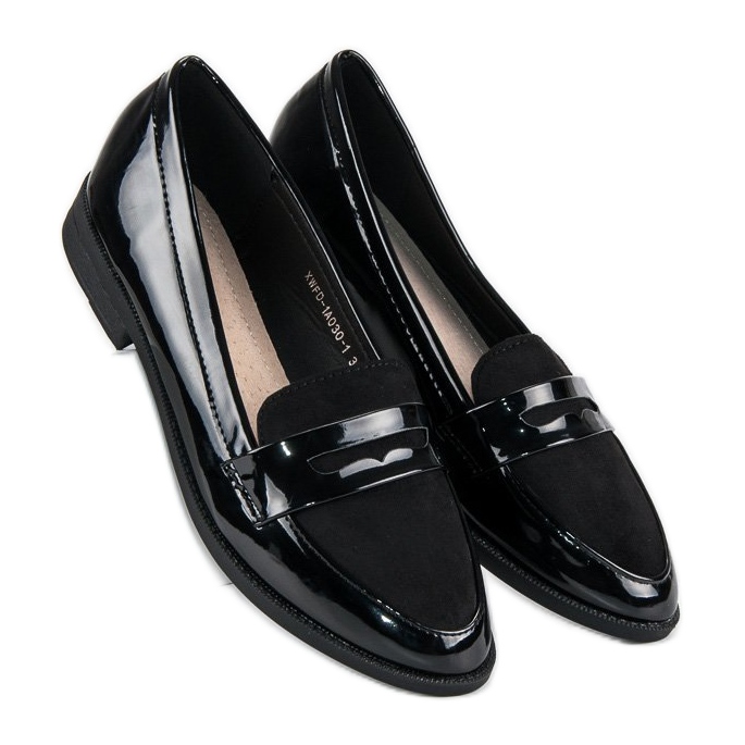 Best Shoes Mocassini laccati neri nero 1