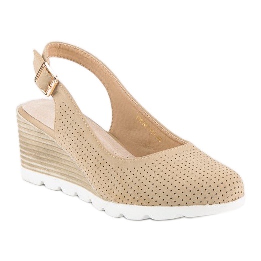 Pompe vinceza traforate marrone 1