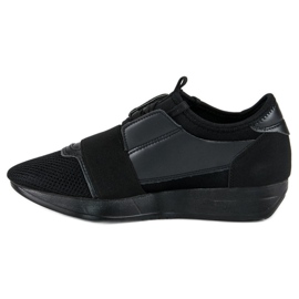 Scarpe sportive slip-on nero 1