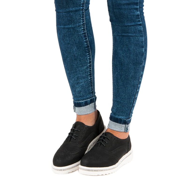 Ideal Shoes Scarpe stringate nere nero 1