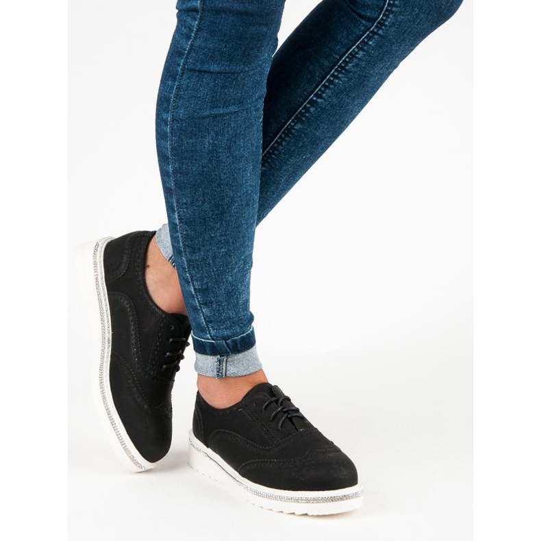 Ideal Shoes Scarpe stringate nere nero 2