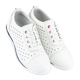 Sneakers vinceza traforate bianco 1