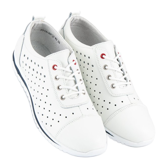 Sneakers vinceza traforate bianco 1