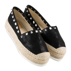 Forever Folie Espadrillas sulla piattaforma nero 1