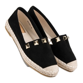 Bestelle Espadrillas nere con strass nero 1