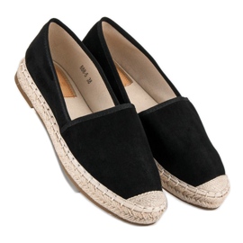 Erynn Espadrillas in camoscio nero 1