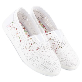 Marquiz Sneakers bianche in pizzo bianco 2