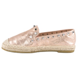 Forever Folie Espadrillas rosa con borchie 1