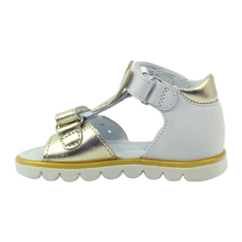 Bartek Sandalki Applicazione coniglio flessibile 31491 bianco/oro 2
