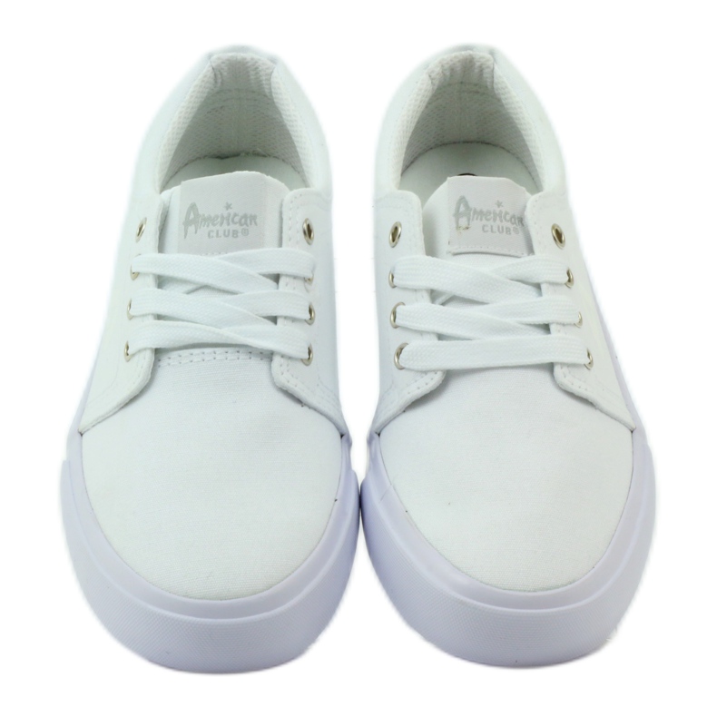 American Club Sneakers da donna americane sneakers bianche bianco 4