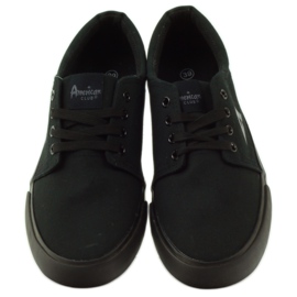 American Club Sneakers nere americane nero 4