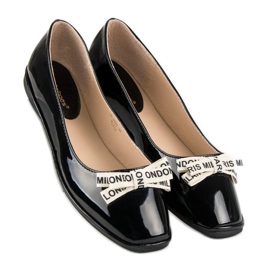 Ideal Shoes Ballerine laccate nere nero 1