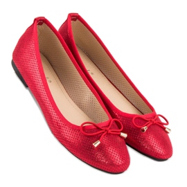 Super Mode Ballerine traforate rosso 1