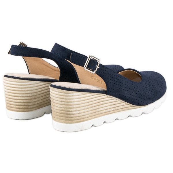 Pompe vinceza traforate blu 2