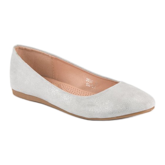 Nio Nio Ballerine in camoscio grigio 1