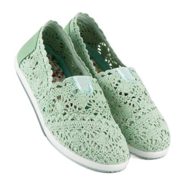 Marquiz Sneakers in pizzo color menta verde 2
