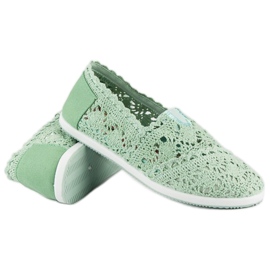 Marquiz Sneakers in pizzo color menta verde 1
